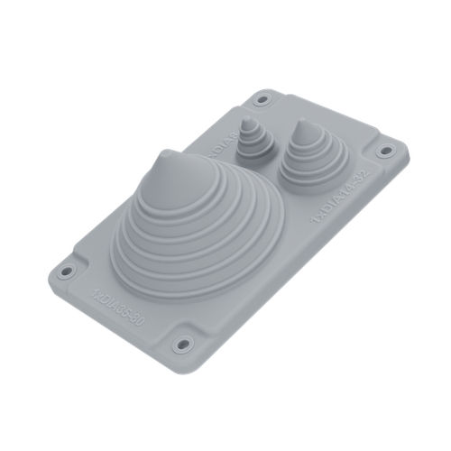 IP66-Kabeleinführung - MC 1/3 SOLAR LIGHT GREY UL94 V-0 - Trelleborg Cable Entry Solutions - für Kabel / für Schaltschrank
