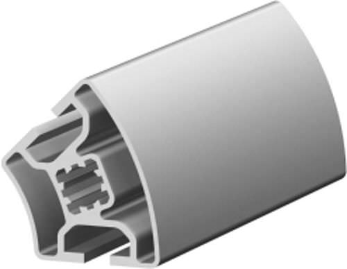 Aluminiumprofil - 1.11.040R45.20L series - MayTec - rund / für Reinraum