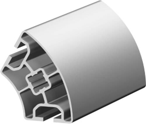 Aluminiumprofil - 1.11.040R60.20L series - MayTec - rund / für Reinraum