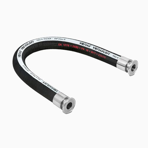 Schlauch für Chemikalien - Venaflon® Full-X - Venair - Gummi / Edelstahl / mit Polyesterverstärkung