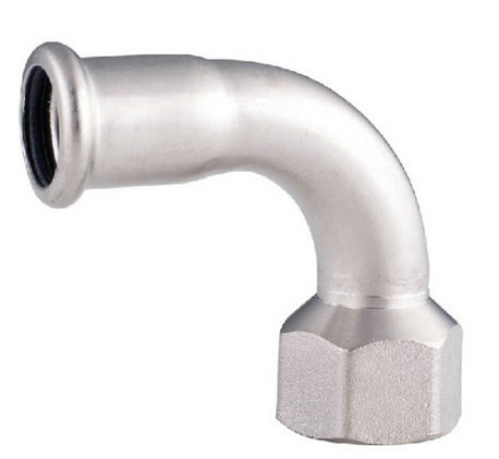 Hydraulikadapter für Rohre - 9801 - Yuhuan Jinlai Brass Industrial Co., Ltd - innen / Edelstahl / 90°-Winkel