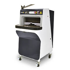 Automatische Brotschneidemaschine für die Industrie - IPSO - Sinmag - mit durchlaufendem Bandmesser / vertikal / für Baguettes