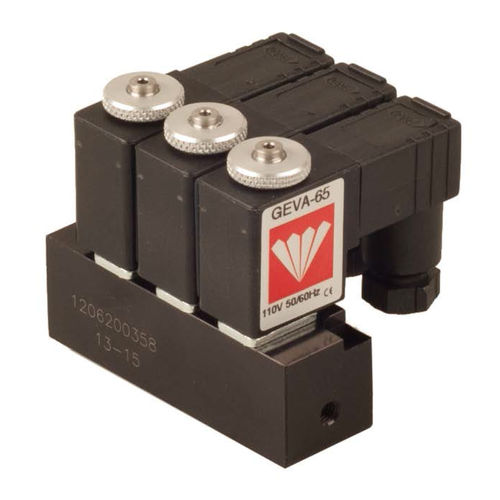 Magnetventil mit Verteiler - G65-M - BACCARA AUTOMATION - direktgesteuert / 2-Wege / NC