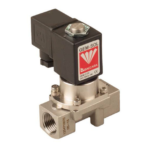 Vorgesteuertes Magnetventil - GEM-Z - BACCARA AUTOMATION - 2-Wege / NC / NO
