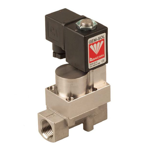 Hochdruck-Magnetventil - GEM-HP - BACCARA AUTOMATION - vorgesteuert / 2-Wege / NC