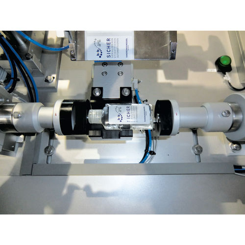 Halbautomatisches Etikettiersystem - TNC-F - b+b Automations- und Steuerungstechnik GmbH - für Flaschen