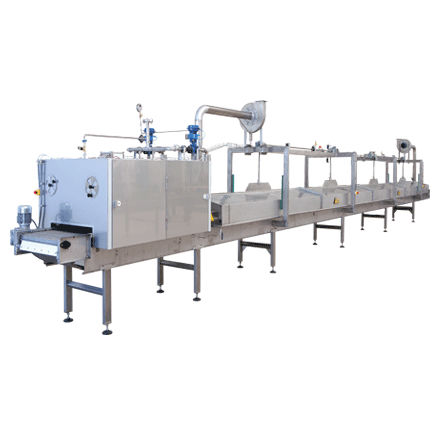 Tunnelpasteurisierer - Food Tech S.r.l. - Dampf / für Nudeln / zur Wärmebehandlung