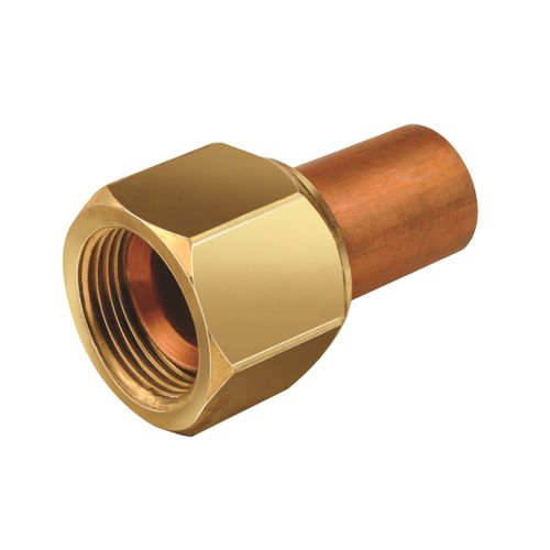 Messinganschluss - Vaishnavi Metal Products - hydraulisch / Gewinde / rechtwinkelig