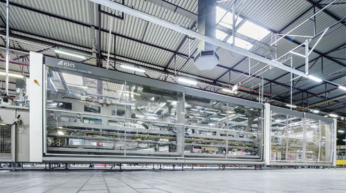 Verpackungsanlage für die Getränkeindustrie - DP - KHS GmbH - für PET-Flaschen / für Getränke / für Schalen