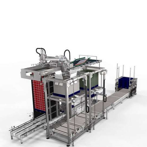 Schicht-Entpalettierer - AS H - KHS GmbH - Säulen / für Flaschen / für Glasbehälter