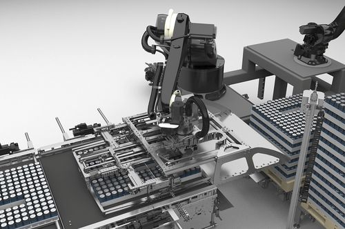 Roboter-Palettierer - PLR - KHS GmbH - Schicht / Glas / für Dosen