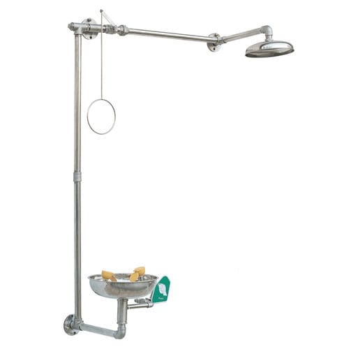Wandmontierte Sicherheitsdusche - SS-H150 - Fortune Protection Safety Ltd. - augen / für den Innenraum / für Außenbereich