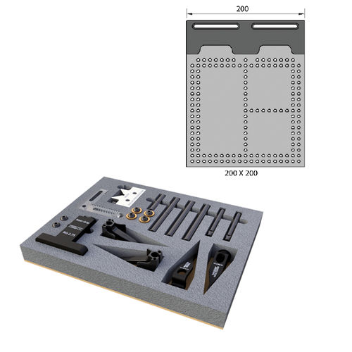 Spann- und Vorrichtungssystem / für optische Messgeräte - ALUMESS.easyloc Einsteiger-Set 200 VB - Spreitzer GmbH & Co. KG - Präzisionswerkzeuge