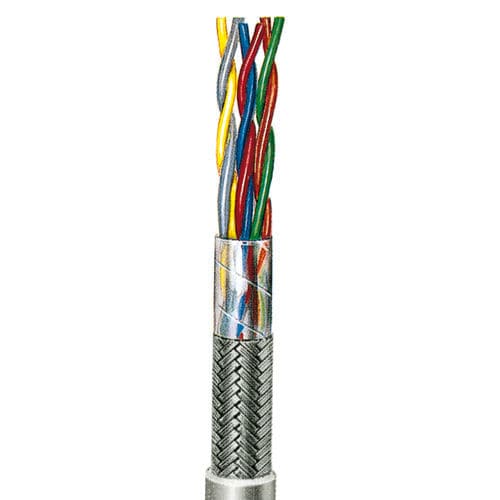 Versorgungs-Stromkabel - JE-LiYCY 0,5 - Metrofunk Kabel-Union - isoliert / geschirmt / Mehrdraht