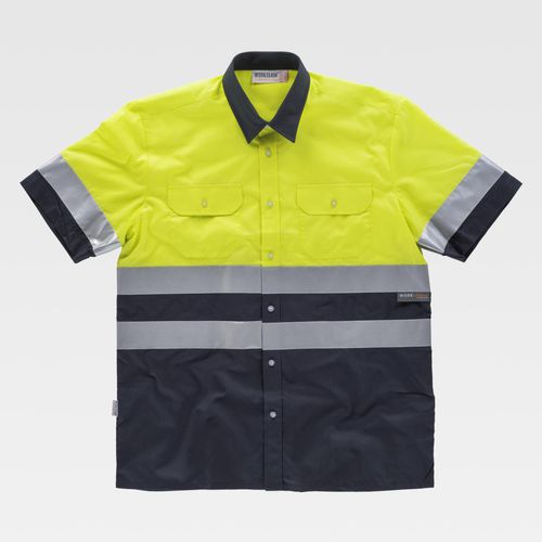 Arbeitshemd - C3811 series - WORKTEAM - Warnschutz / Baumwolle / Polyester