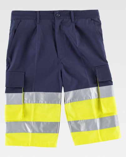 Warnschutzshorts - C4005 series - WORKTEAM - Arbeit / Baumwolle / Polyester