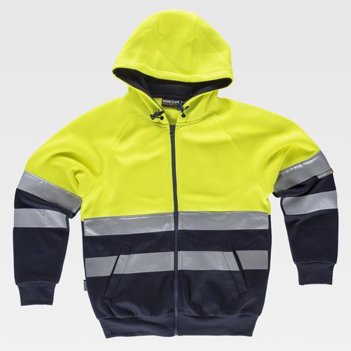 Arbeits-Sweatshirt - C9036 series - WORKTEAM - Warnschutz / Kälteschutz / Baumwolle