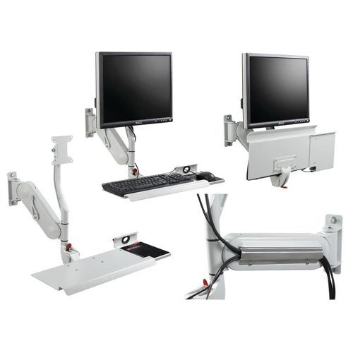 Schwenkbarer Monitorhalter - VAMONITOR - nVent HOFFMAN - höhenverstellbar / wandmontiert / schwenkbar