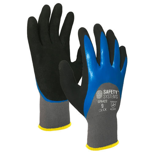 Handschuh für Materialumschlag - GPA422 - Lanzi Srl | Safety Systems - mechanischer Schutz / ölbeständig / Nitril