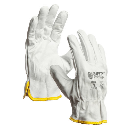 Handschuh für Materialumschlag - GT214 - Lanzi Srl | Safety Systems - mechanischer Schutz / ölbeständig / genarbtes Rindleder
