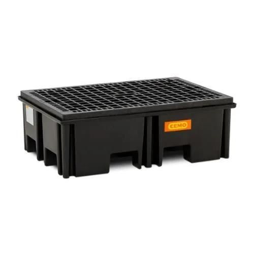 Auffangpalette für Fässer - 11486 - Ricomi srl - für 2 Fässer / Polyethylen / mit verzinktem Gitterrost