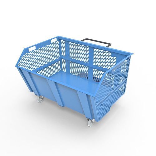 Stahlmüllbehälter - LT1600R series - Ricomi srl - Seitenlader / für Industrieprodukte / Drahtgewebe