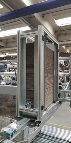 Pressen-Umreifungsmaschine - PRESS MASTER Series - OFFICINA MECCANICA SESTESE S.p.A. - automatisch / für Karton / vertikal