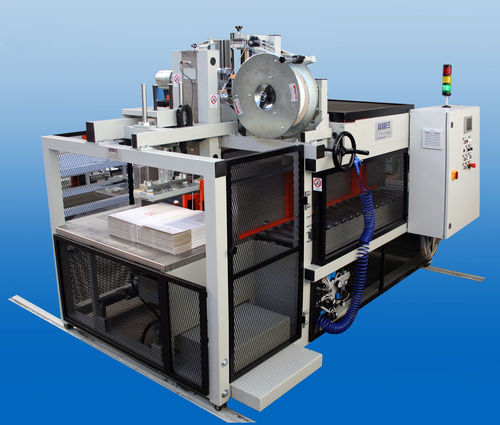 Umreifungsmaschine für Pakete - ISM 300 – ISM 600 - OFFICINA MECCANICA SESTESE S.p.A. - automatisch / für Wellpappe / vertikal