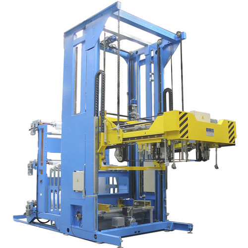 Haubenmaschine mit Stretchfolie - IS43 - OFFICINA MECCANICA SESTESE S.p.A. - automatisch / für Säcke / für Baustoffe