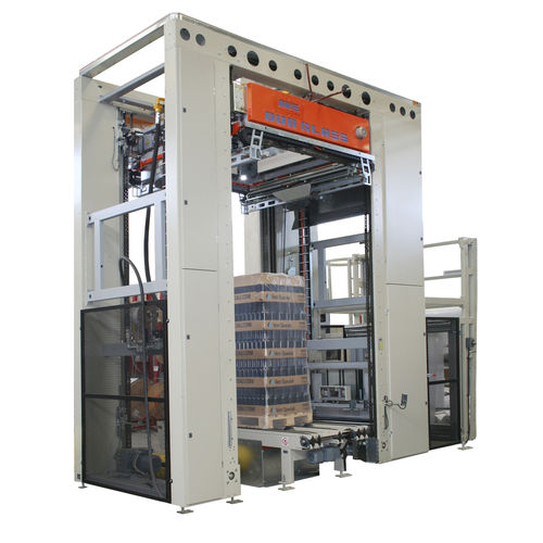 Haubenmaschine mit Schrumpffolie - AT 530 Duo Glass - OFFICINA MECCANICA SESTESE S.p.A. - automatisch / für Glasbehälter
