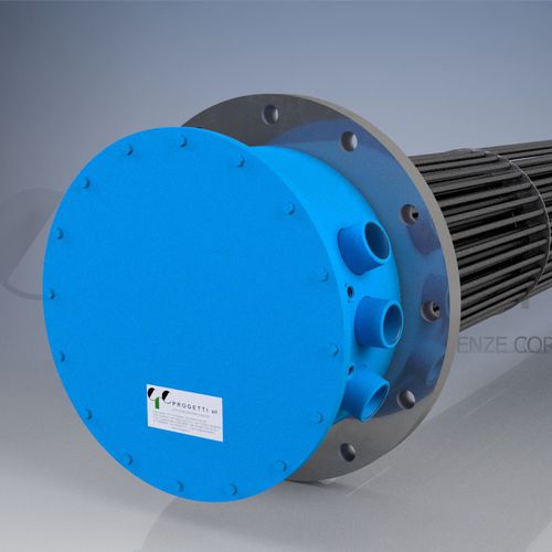 Rohrförmiges Heizelement - CRC PROGETTI SRL - Edelstahl / Stahl / Industrie