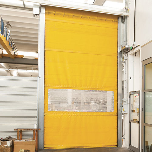 Schnelllauftor - GEMINI - IRIDIUM DOORS - Falthebe / für den Innenbereich