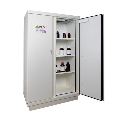 Lagerschrank - 795+BE - ALL SAFETY - Batteriehalterung / bodenstehend / mit Schwingtür