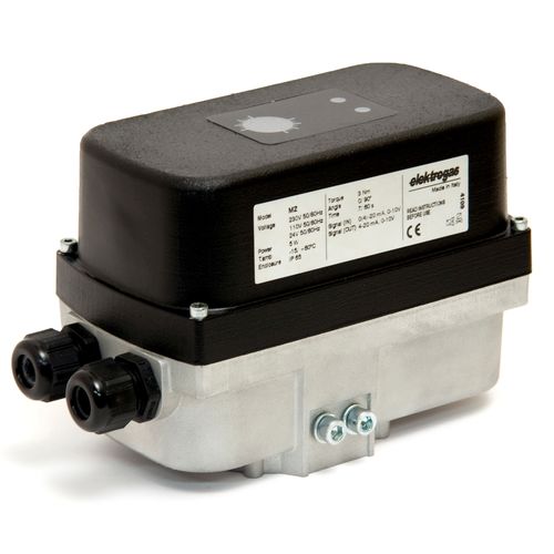 Servomotor-Ventilantrieb - ELEKTROGAS MZ - Elettromeccanica Delta S.p.A. - motorisiert / 90° / einphasig