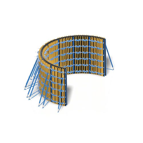 Zirkuläres Schalungssystem - Woodset Wooden - URTIM - gebogen / kreisförmig / für Beton