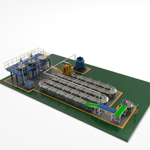 Produktionsanlage für Kissen - HOT MELT PSA PILLOW-SHAPED PRODUCTION LINE - foshan jct machinery ltd - automatisch / PLC-gesteuert / mit Mixer