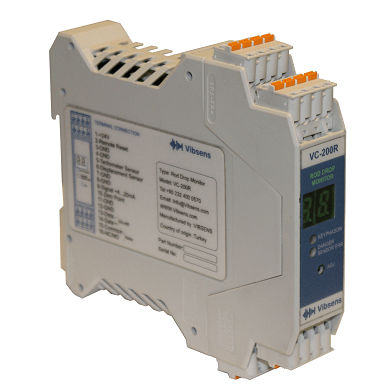 Analog-Signaltransmitter / für Kolbenstangenabsenkung - VC200R - Vibsens - für Sensor / 4-20 mA / DIN-Schiene