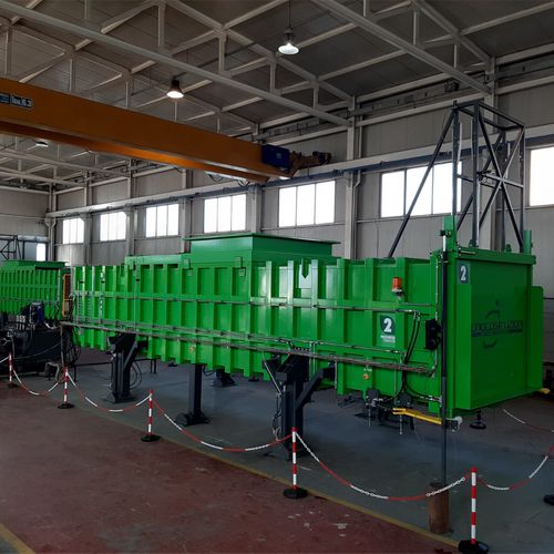 Müllpresse für Mischabfall - TECNO COSTRUZIONI SRL - stationär / horizontal / mit oberer Öffnung