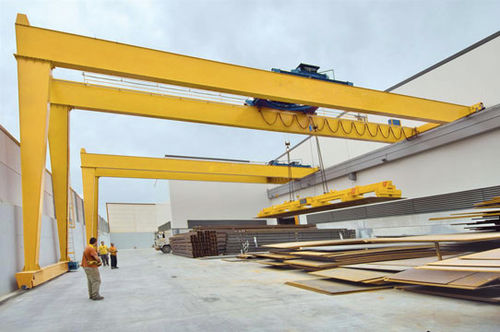 Schienenmontierter Halbportalkran - Alexandria Crane Systems - Zweiträger / elektrisch