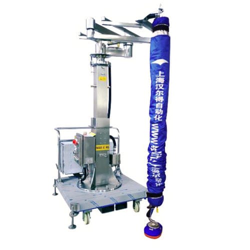 Pneumatischer Manipulator - VEL120-2.5-STAND - Herolift - mit Saugnapf / zum Laden / für Fässer