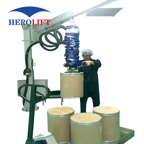 Schlauchheber für Karton - VEL140-2.5-STAND - Herolift - für Fässer / für Blech / für Gepäck