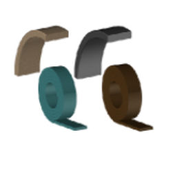 Bronze-Dichtung - CHROMEX - PTFE / POM / Synthetikfaser