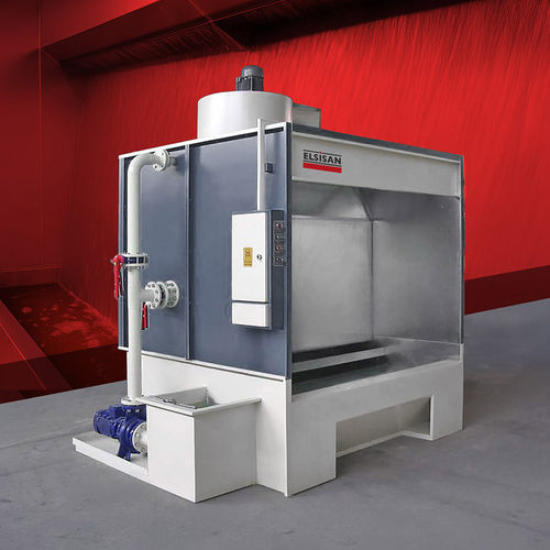 Offene Lackierkabine - YBM Series - Elsisan - mit Wasservorhang / Frische Farbe