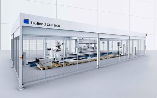 Hydraulische Abkantpresse - TruBend Cell 5000 - TRUMPF Maquinaria, S.A. - digital gesteuert / robotisiert / mit großen Abmessungen