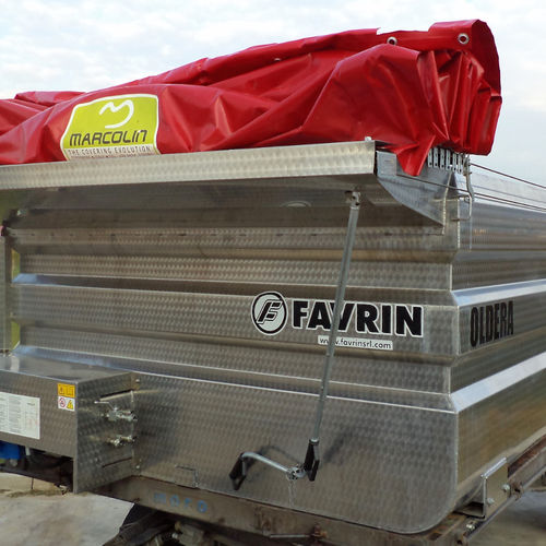 Becken für Transport - VSC series - Favrin S.r.l. - für Trauben / Edelstahl / rechteckig