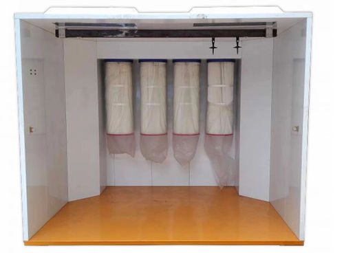 Pulverbeschichtungskabine für Einzelteile - XMF series - SELLERPRO COMPANY - für schwere Lasten / Filterpatrone
