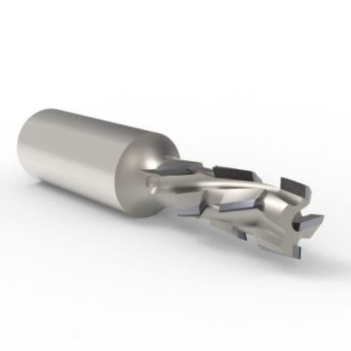 Wendeplattenfräser - MACH 2 AES0 - Cruing Italy srl - PKD / mit Zylinderschaft / für CNC-Maschinen