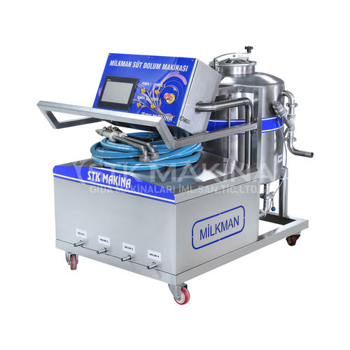 Füllmaschine für Milchprodukte - STK Makina - für die Lebensmittelindustrie / magnetisch-induktiv / PLC-gesteuert