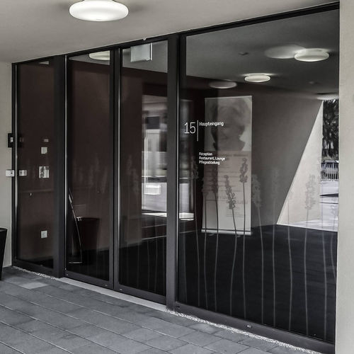 Schiebetür - Gilgen Door Systems AG - Glas / für den Innenbereich / windfest