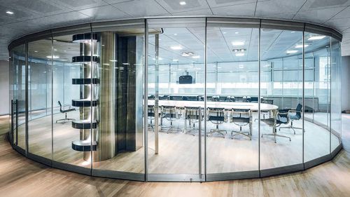 Bürotrennwand - Gilgen Door Systems AG - Schiebe / weich